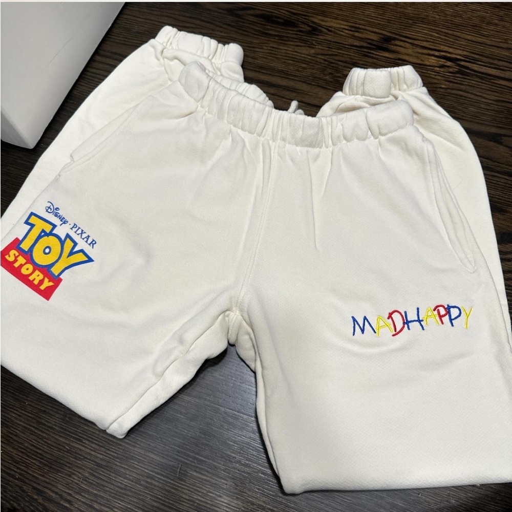 Madhappy White Sweatpants Colorful Design